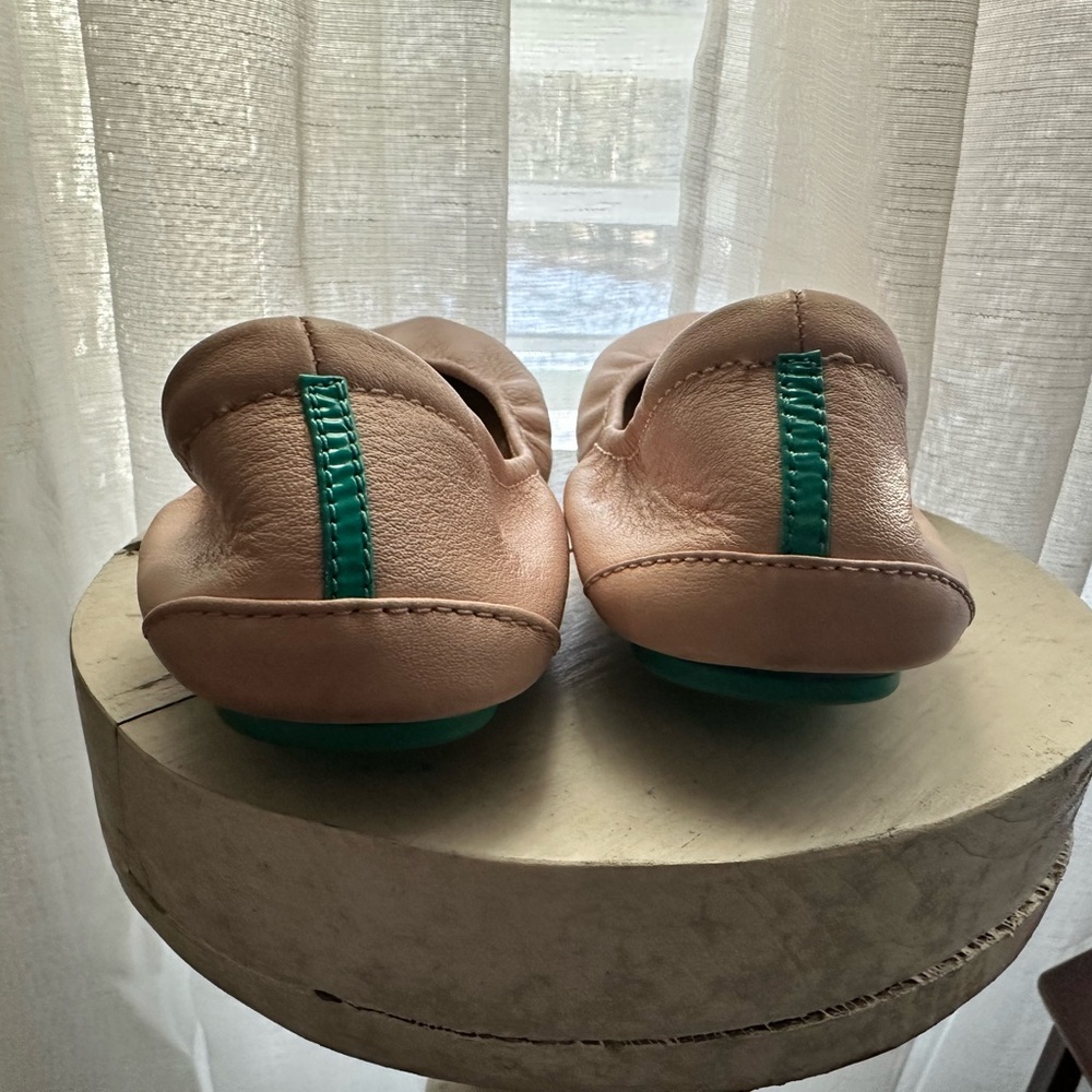 Tieks Light Pink Leather Flats - Picture 4 of 5